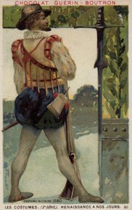 Militaire kostuum, 1580 door French School